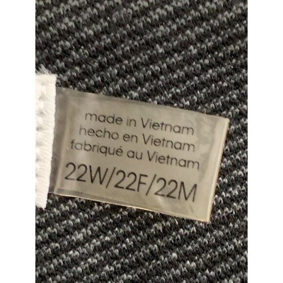 Calvin Klein Womens Charcoal Gray Dress Pants Size 22W Knit Crop Tweed NWT 8052 - Picture 5 of 10